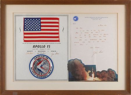 Lot #441 Apollo 15: ?I had the pleasure of carrying your flag to the moon and back? - Image 1