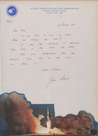 Lot #441 Apollo 15: ?I had the pleasure of carrying your flag to the moon and back? - Image 3