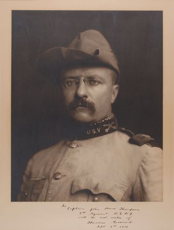 Lot #20 Theodore Roosevelt: Massive portrait of the Rough Rider - Image 2