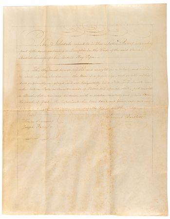 Lot #4 Thomas Jefferson and James Madison: Uncommon 1805 Jefferson-Madison ?X? patent - Image 3