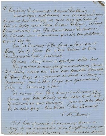 Lot #648 Alexandre Dumas, pere Signed Manuscript - Image 4