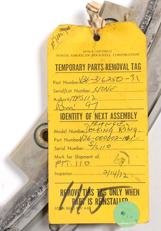 Lot #244 Apollo 14 Docking Ring Flange - Image 3