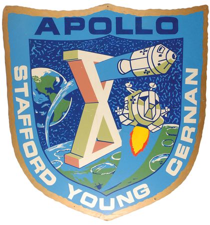 Lot #150 Apollo 10 Crew Oversized Emblem - Image 1