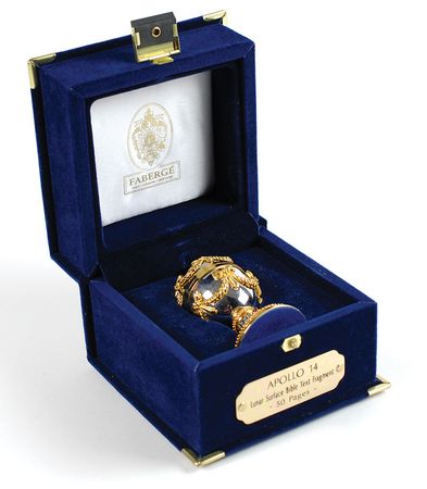 Lot #238 Edgar Mitchell?s Apollo 14 Lunar Bible Text Fragment - Image 4