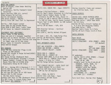 Lot #290 Gene Cernan?s Apollo 17 Flown Contingency EVT Cue Card - Image 3