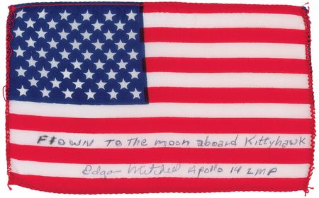 Lot #239 Edgar Mitchell?s Apollo 14 Flown Flag - Image 1
