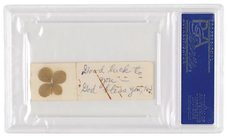 Lot #126 Rusty Schweickart?s Apollo 9 Flown Four-leaf Clover - Image 3