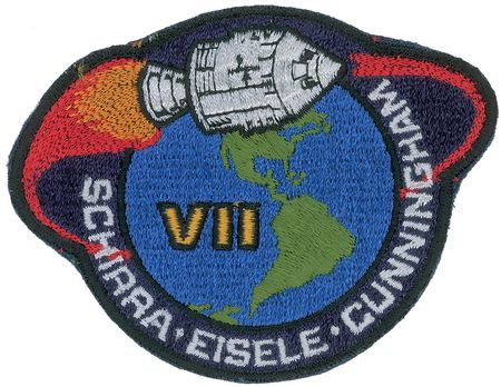 Lot #110 Walt Cunningham?s Apollo 7 Flown Patch - Image 1
