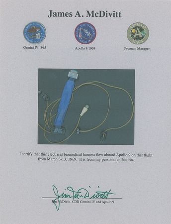 Lot #131 Jim McDivitt?s Apollo 9 Flown Electrical Biomedical Harness - Image 4