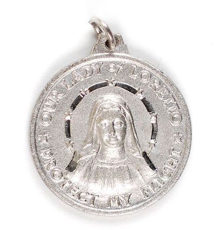 Lot #132 Jim McDivitt?s Apollo 9 Flown ?Our Lady of Loreto? Medallion - Image 1