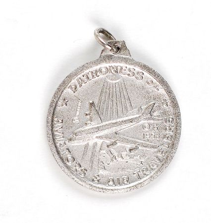 Lot #132 Jim McDivitt?s Apollo 9 Flown ?Our Lady of Loreto? Medallion - Image 2