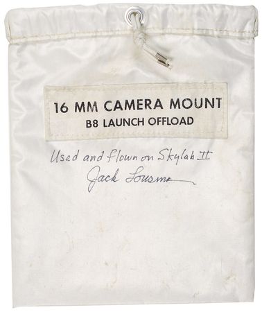 Lot #305 Jack Lousma?s Skylab 3 Flown Camera Mount Bag - Image 1