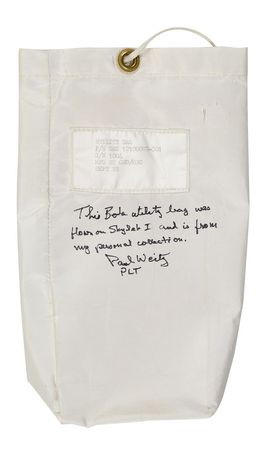 Lot #303 Paul Weitz’s Skylab 2 Flown Utility Bag - Image 1