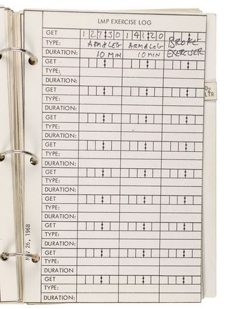Lot #129 Jim McDivitt?s Apollo 9 Flown Crew Log Book - Image 10
