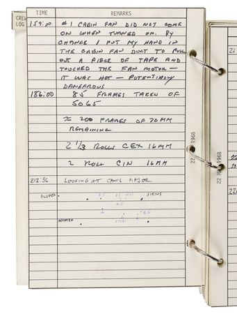Lot #129 Jim McDivitt?s Apollo 9 Flown Crew Log Book - Image 6