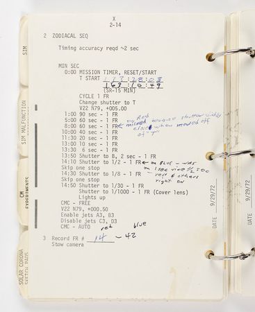 Lot #288 Gene Cernan?s Apollo 17 Flown EVA/EXP Checklist - Image 13