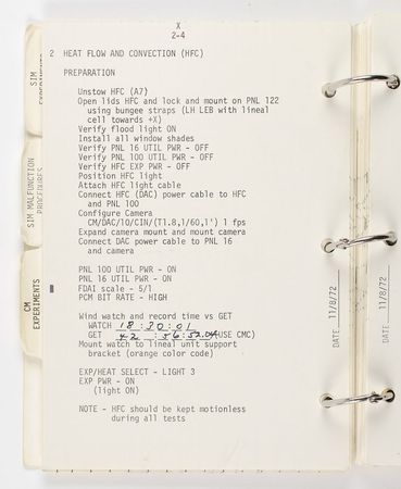 Lot #288 Gene Cernan?s Apollo 17 Flown EVA/EXP Checklist - Image 8