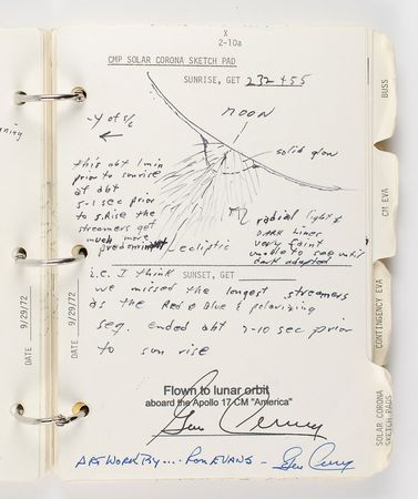 Lot #288 Gene Cernan?s Apollo 17 Flown EVA/EXP Checklist - Image 9