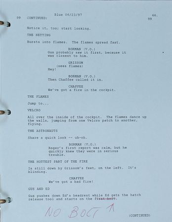 Lot #106 Guenter Wendt?s ?From the Earth to the Moon? Production Draft Script - Image 4