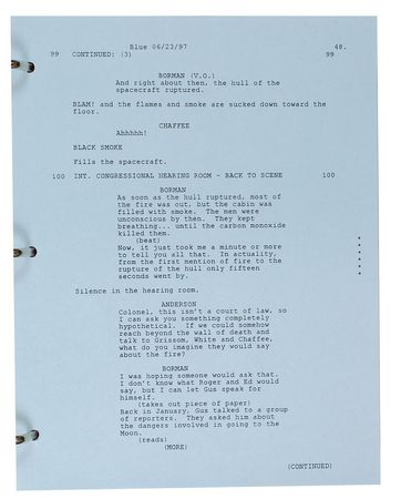 Lot #106 Guenter Wendt?s ?From the Earth to the Moon? Production Draft Script - Image 7