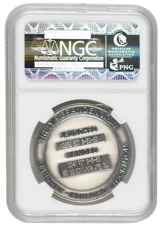 Lot #329 STS-8 Flown Silver Robbins Medal - Image 2