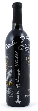 Lot #221 Apollo 13 Signed 40th Anniversary Wine Bottle - Image 2