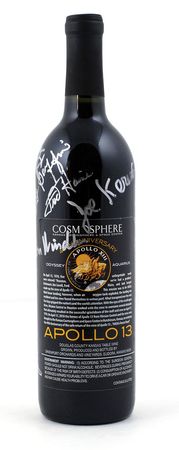 Lot #221 Apollo 13 Signed 40th Anniversary Wine Bottle - Image 3