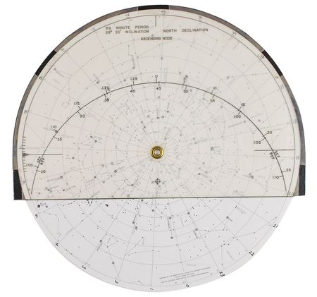 Lot #137 Jim McDivitt?s Apollo 9 Training-used Star Chart - Image 2