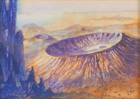 Lot #351 Charles Haymes Artwork: ?Comet Crater? - Image 1
