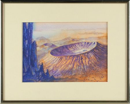 Lot #351 Charles Haymes Artwork: ?Comet Crater? - Image 2