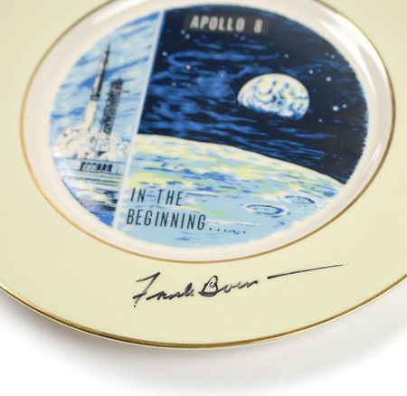 Lot #122 Frank Borman Signed Art Plate - Image 2