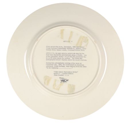 Lot #122 Frank Borman Signed Art Plate - Image 3