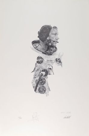 Lot #161 Neil Armstrong Signed Lithograph - Image 1