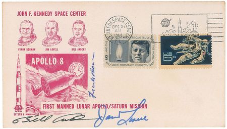Lot #91 Collection of Ten Apollo Mission Pre-Launch-Signed Crew Covers - Image 1