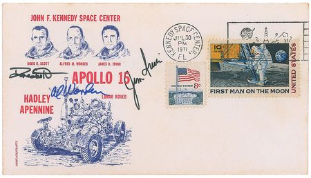 Lot #91 Collection of Ten Apollo Mission Pre-Launch-Signed Crew Covers - Image 15