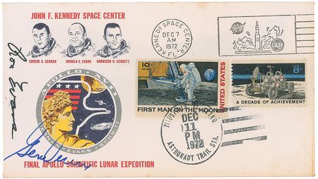 Lot #91 Collection of Ten Apollo Mission Pre-Launch-Signed Crew Covers - Image 19