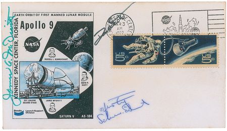 Lot #91 Collection of Ten Apollo Mission Pre-Launch-Signed Crew Covers - Image 3