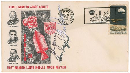 Lot #91 Collection of Ten Apollo Mission Pre-Launch-Signed Crew Covers - Image 5