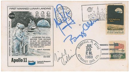 Lot #91 Collection of Ten Apollo Mission Pre-Launch-Signed Crew Covers - Image 7