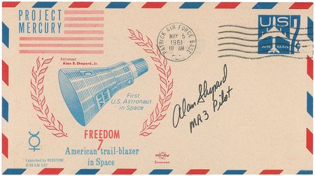 Lot #38 Alan Shepard Signed Cover