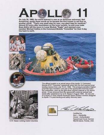Lot #175 Collection of Three Apollo 11 Items - Image 2
