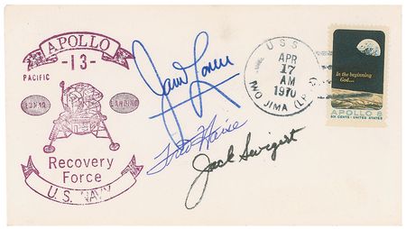 Lot #234 Collection of Two Apollo 13 Signed Items - Image 1