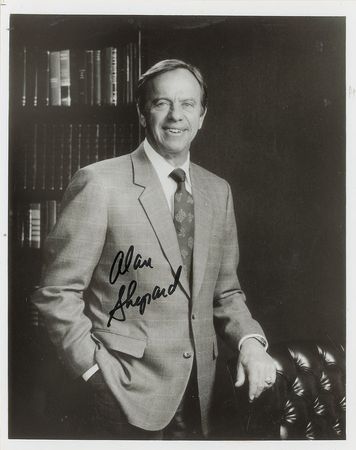 Lot #254 Alan Shepard Pair of Signed Photographs - Image 2