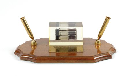 Lot #62 Gemini 8 Heatshield Desk Presentation - Image 1