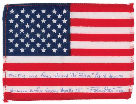 Lot #261 Dave Scott?s Apollo 15 Lunar Surface American Flag - Image 1