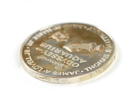 Lot #220 James Lovell?s Apollo 13 Franklin Mint Medallion - Image 3