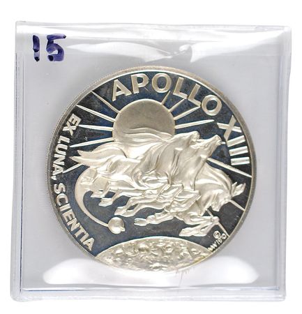 Lot #220 James Lovell?s Apollo 13 Franklin Mint Medallion - Image 4