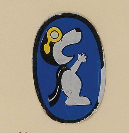 Lot #308 Bill Pogue?s Skylab 4 Flown Snoopy Decal - Image 2