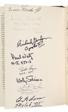 Lot #94 Apollo Astronauts Signed Book - Image 1