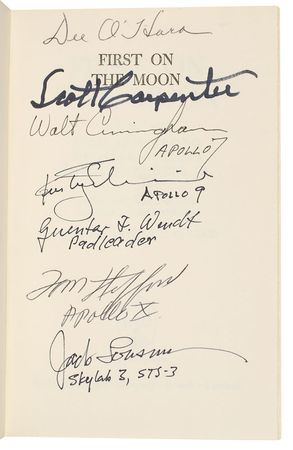 Lot #94 Apollo Astronauts Signed Book - Image 2